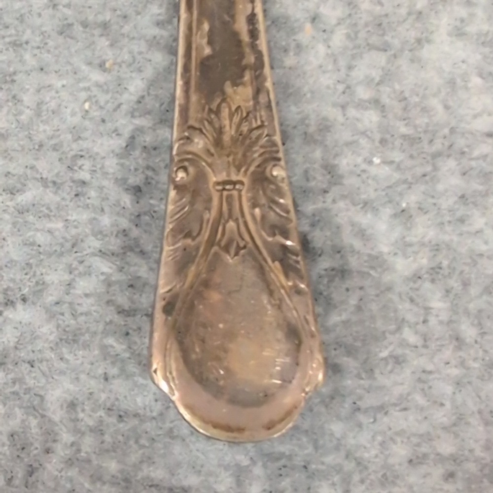 Vintage Wm Rogers Mfg Co Original Rogers Silverplate Teaspoon Spoon Ornate - Picture 3 of 5